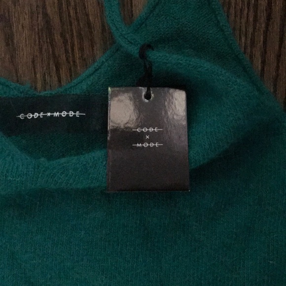 Angora blend turquoise crop - Picture 3 of 4